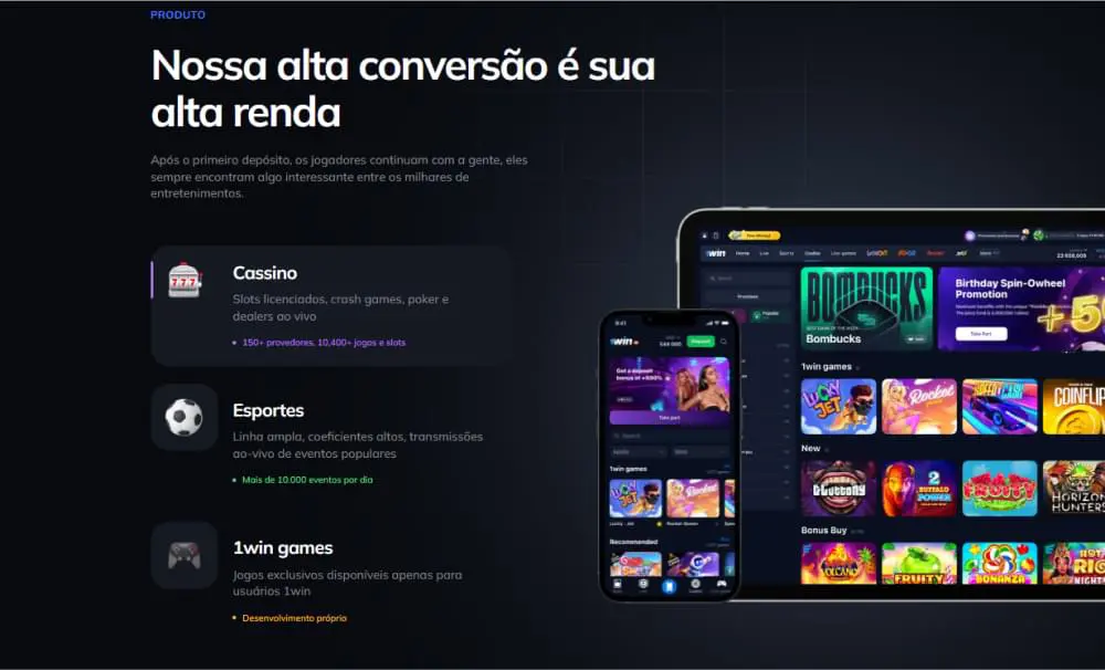 Panel afiliados 1win